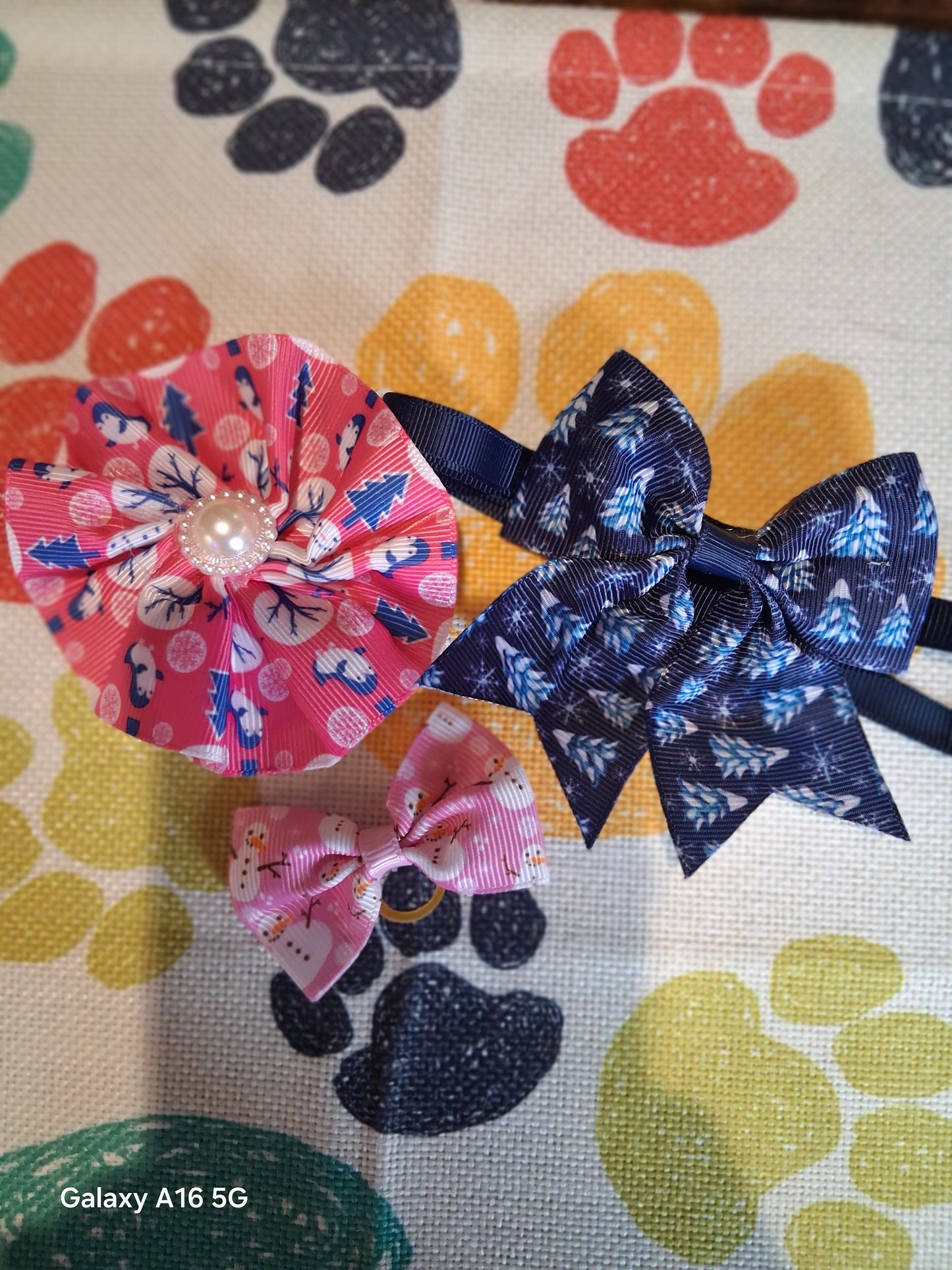 3 Dog ties and bow