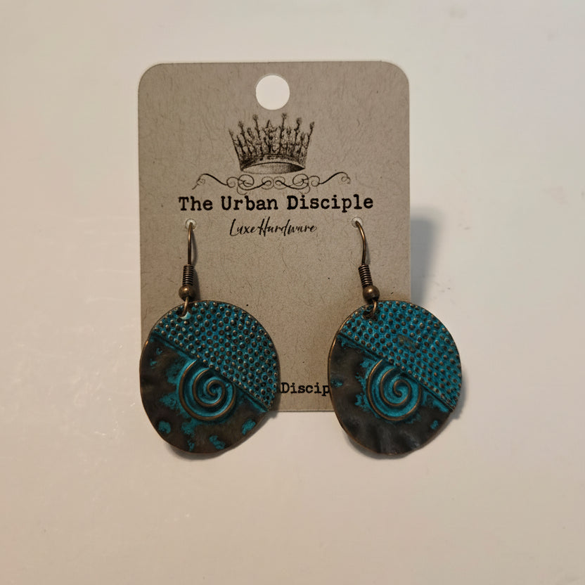 Copper Patina Earrings