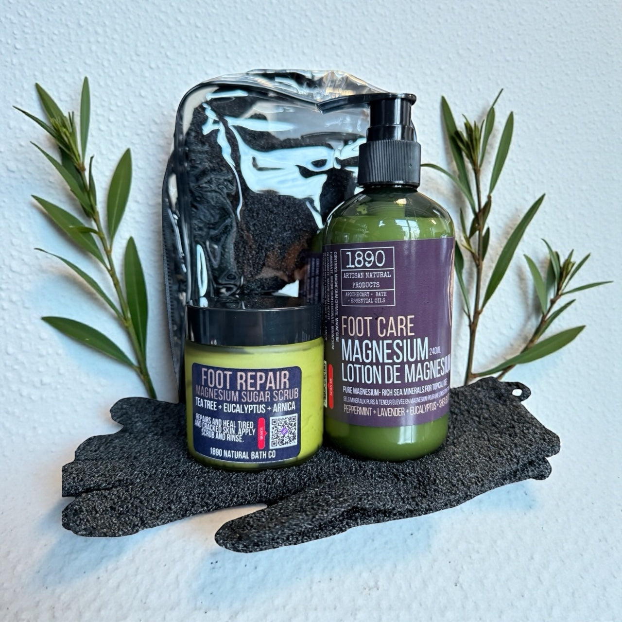 Magnesium Foot Care Kit + Foot Scrub