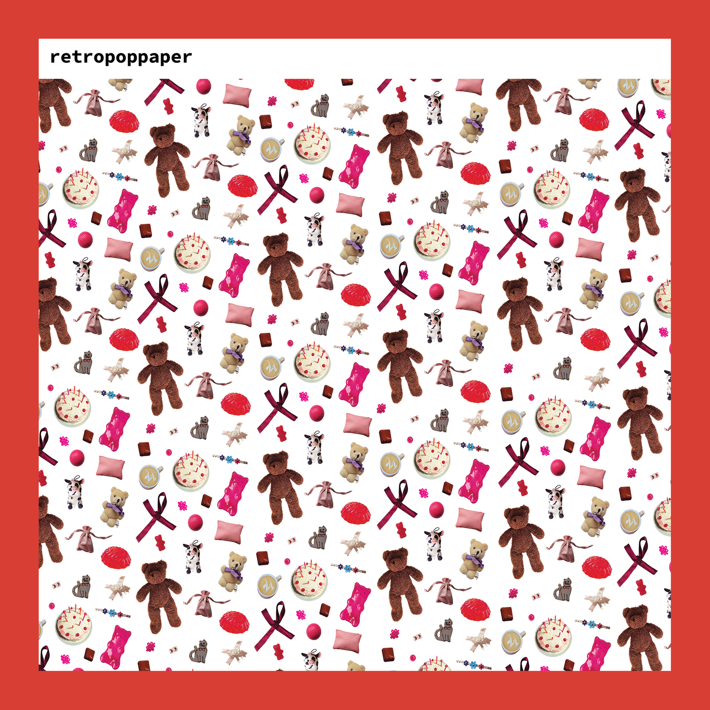 Love You Lots Scrapbook Paper