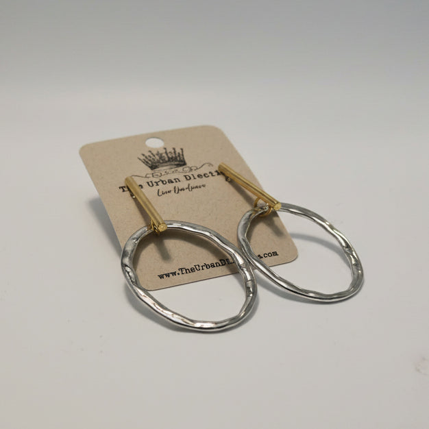 Mixed Metal Circle Drops