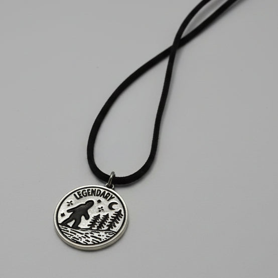 Legendary Pendant on Leather Necklace