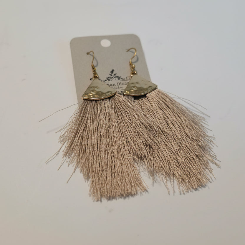 Feathered Tassel Dangles