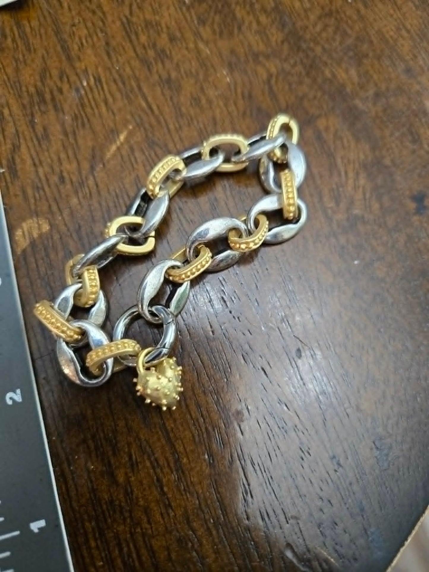 Chain Bracelet w/ heart