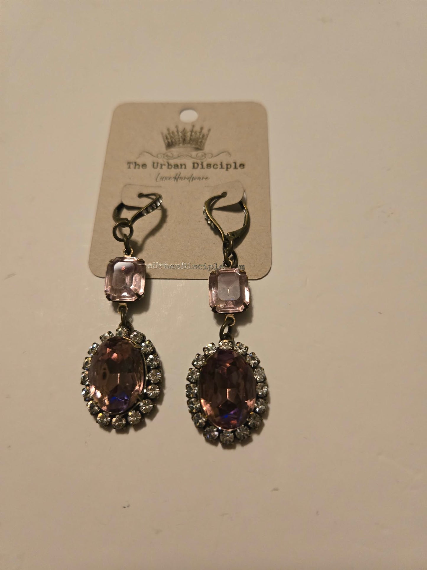 PinkAntiqueEarrings