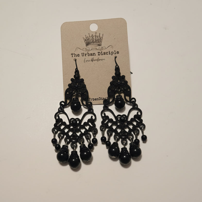 Black Chandelier Dangles