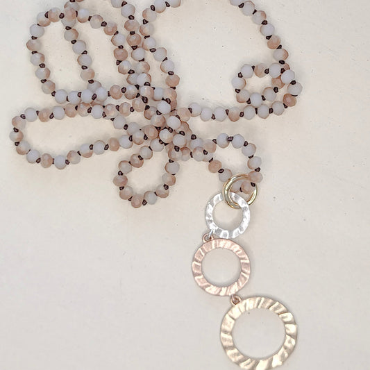 Hand Knotted Necklace w/ Mandalas