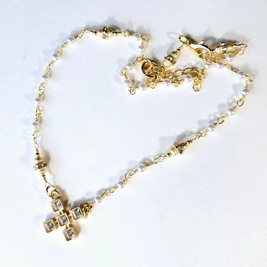 Gold X Necklace