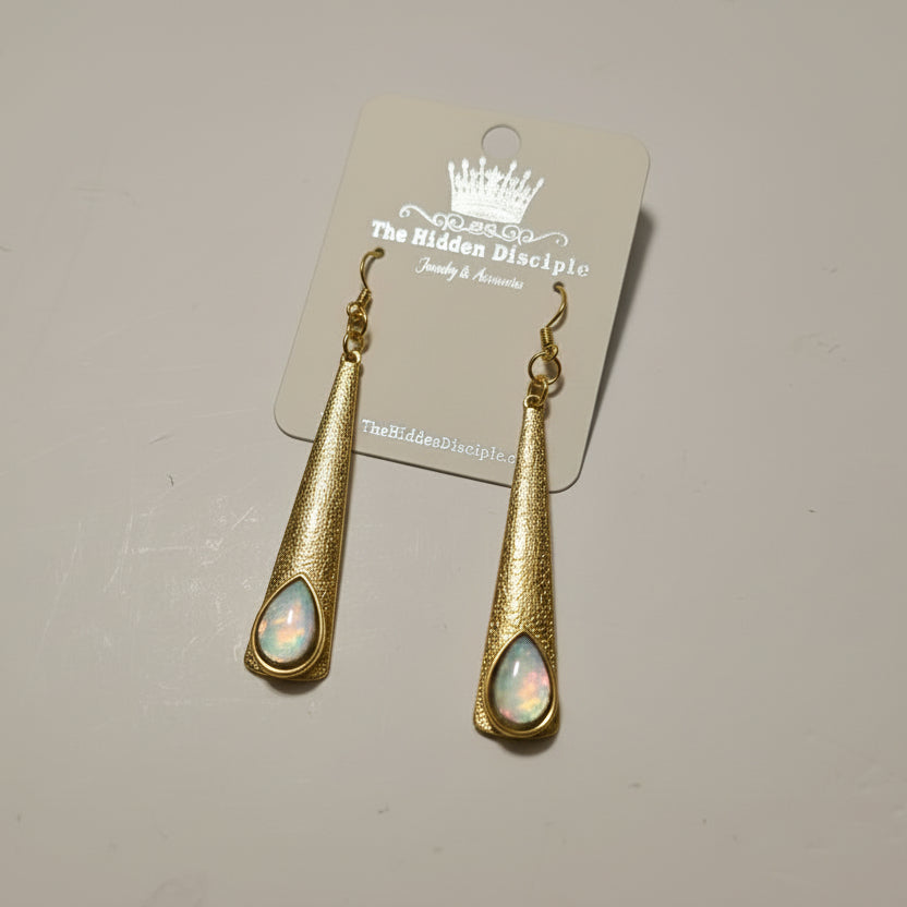 Gold Drops w/Opals