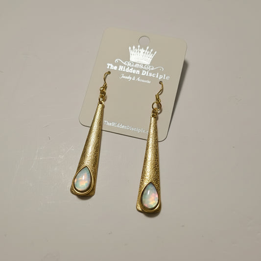 Gold Drops w/Opals