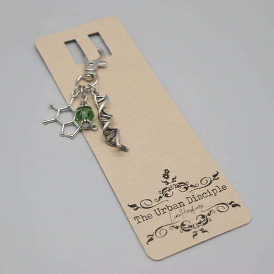 Silver DNA Bag Charm