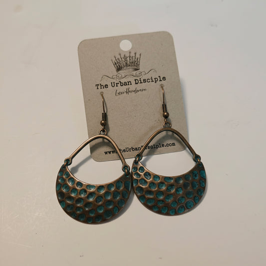 Patinaed Copper Dangles