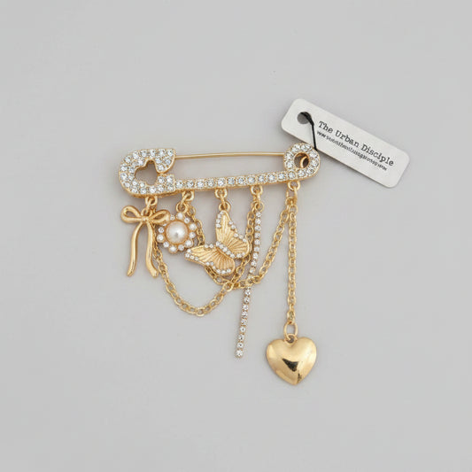 Rhinestone Pin- charms