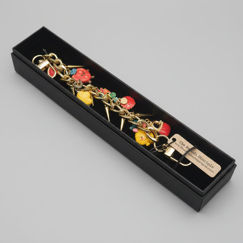 Red Yellow Bag Charm