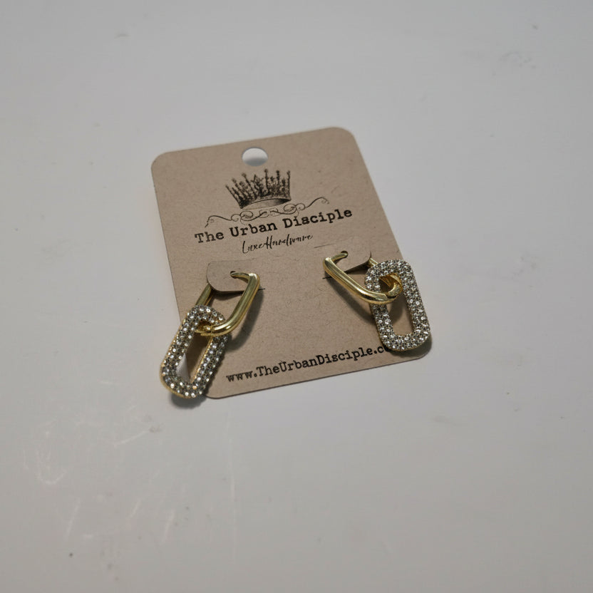 Pave Huggie Earrings