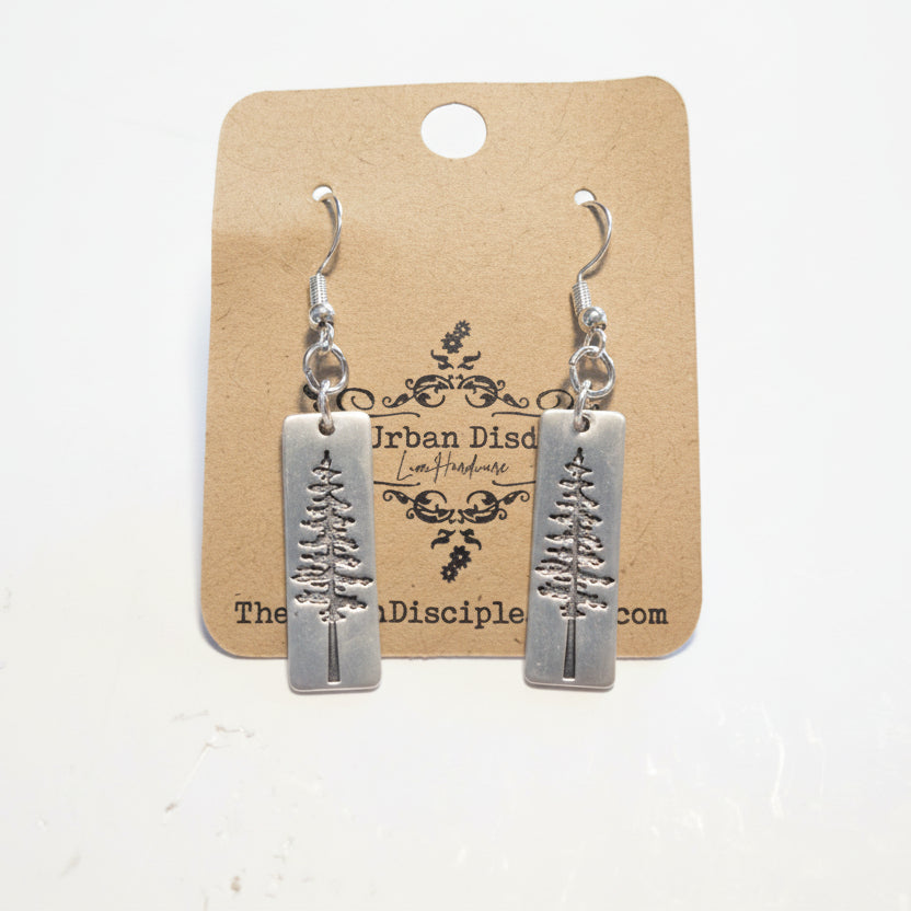 Tree Drop Earrings