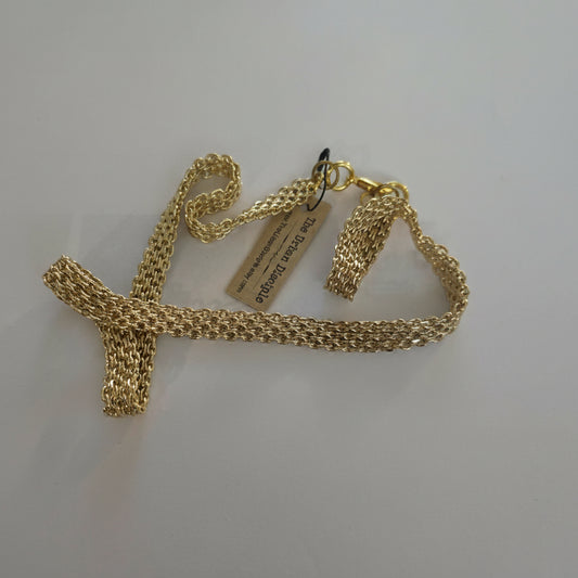 Gold Mesh Necklace