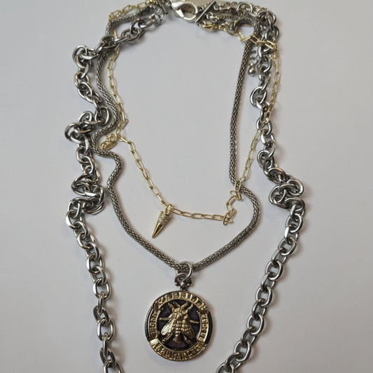 3 Strand Bee Necklace