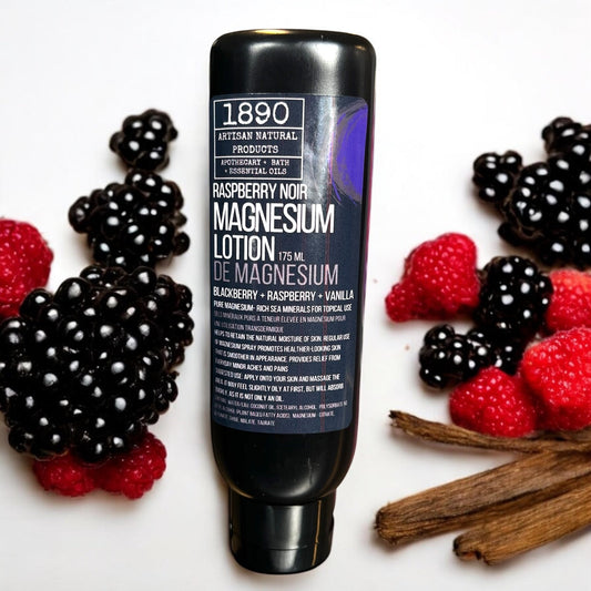LIMITED EDITION “Magnesium Body Lotion" - {Raspberry Noir) Blackberry,Raspberry, Vanilla 6oz