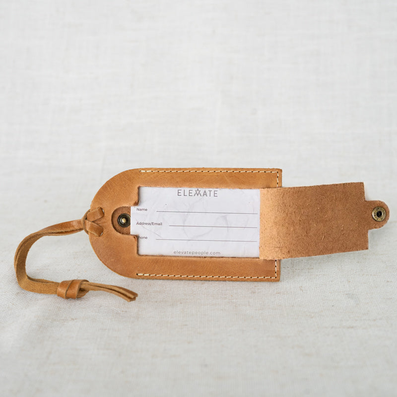 Leather Luggage Tag by Elevate
