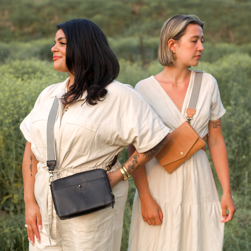 Women wearing bags with Woven Strap by Elevate