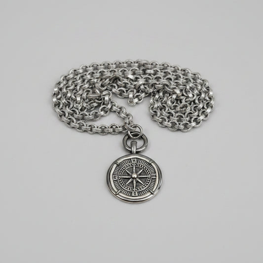 Silv Compass Necklace