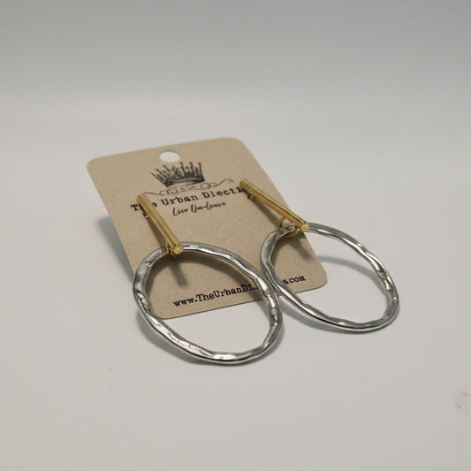 Mixed Metal Circle Drops