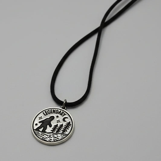 Legendary Pendant on Leather Necklace