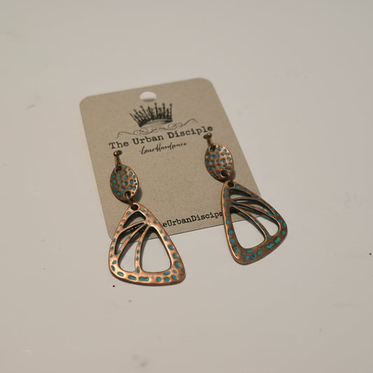 Patinaed Copper Dangles