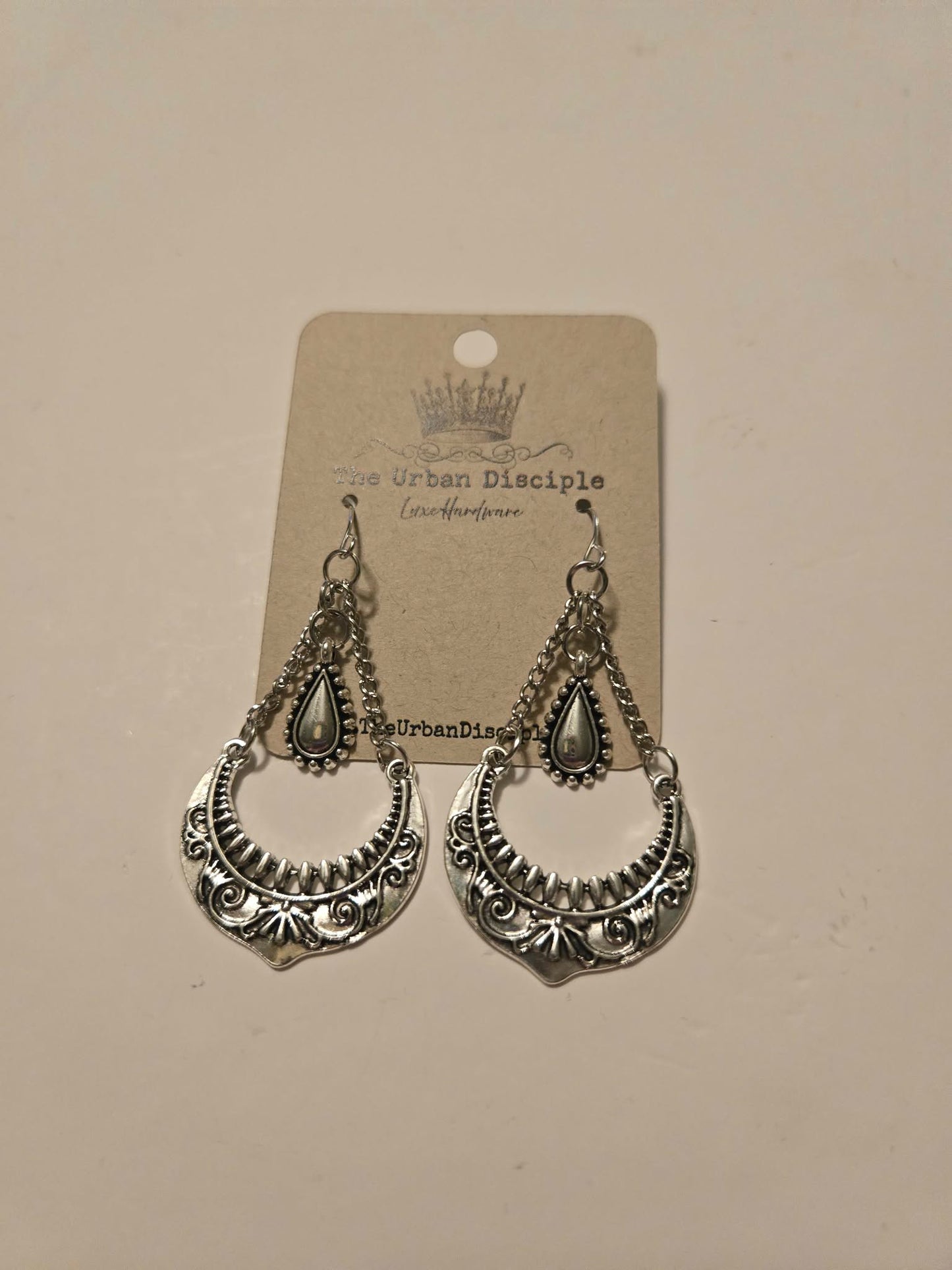 SilverDropEarrings