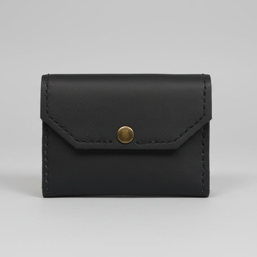 Brown Card Wallet w/Brown Stitching