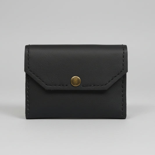Brown Card Wallet w/Brown Stitching