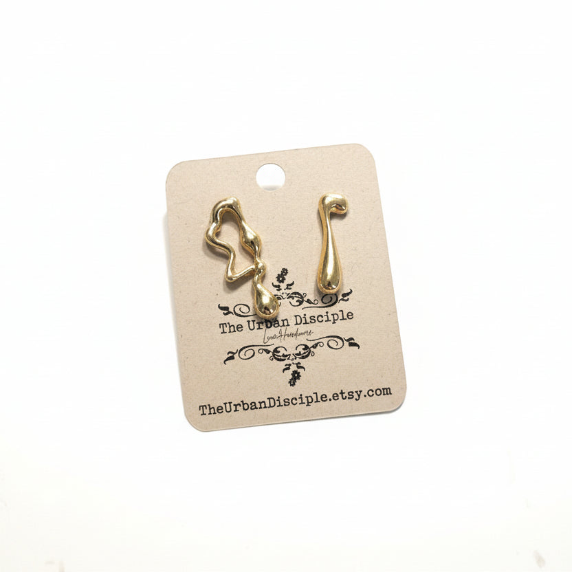 Abstract Drip Earrings