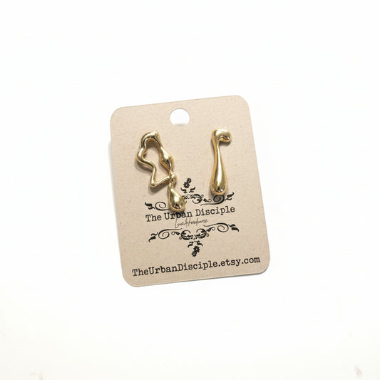 Abstract Drip Earrings